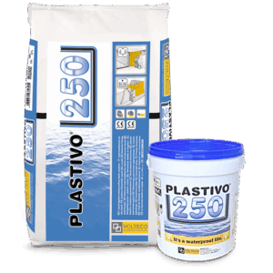 PLASTIVO 250 GRIGIO A+B KG. 20.6 impermeabiliz. dentro terra-vasche
