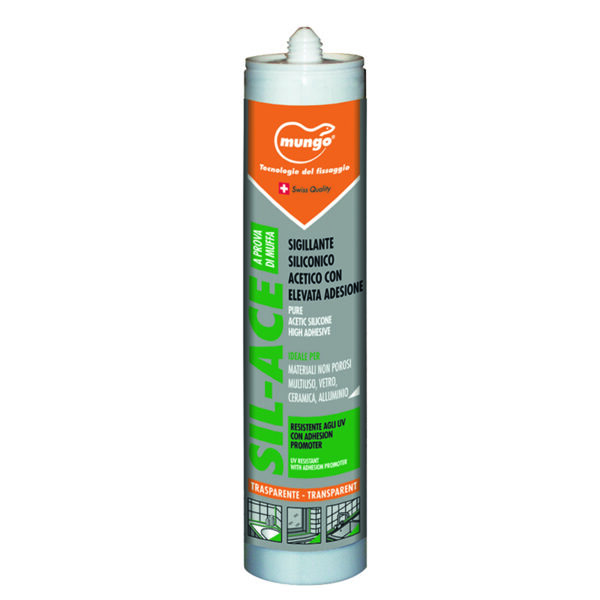 SILICONE ACETICO TRASPARENTE ML. 280 (sq)