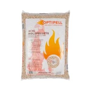 PELLETSNATURAL AUSTRIACO EN PLUS A1 KG. 15 in sacco OPTIPELL n.70 sacchi
