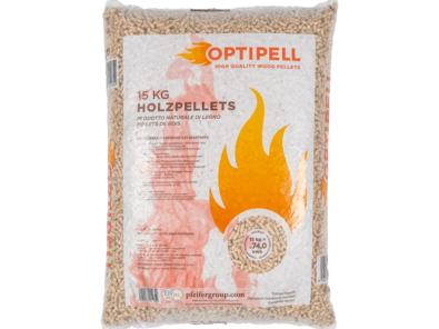 PELLETSNATURAL AUSTRIACO EN PLUS A1 KG. 15 in sacco OPTIPELL n.70 sacchi