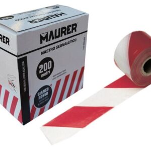 NASTRO SEGNALETICO BIANCO-ROSSO ML. 200