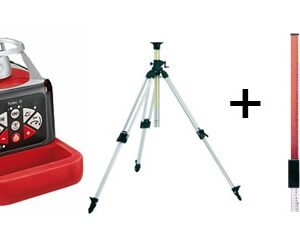 LIVELLA LASER "LEICA" RODEO 35WMR RAGGIO ROSSO+TREPIEDE+ASTA