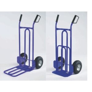 CARRELLO PORTASACCHI C/PIANO 2 IN 1 GRIGIO "RIBIMEX"