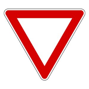 CARTELLO SEGNALE STRADALE DARE PRECEDENZA TRIANGOLO