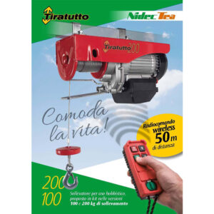 ELEVATORE-PARANCO TT 200 RADIOCOMANDO WIRELESS ML. 50 "RIBIMEX"