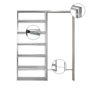 TELAIO P/SCORR. CARTONGESSO ASSEMBLATA "SYSTESIS LINE" CM. 70X210X108