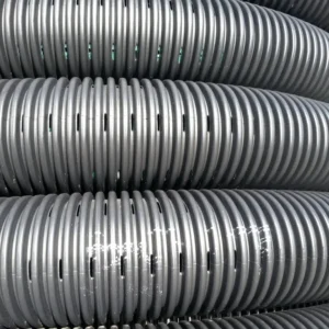 TUBO DRENAGGIO DOP. PARETE D. 110 in rotolo ml.25 lin. arancio fori 180°