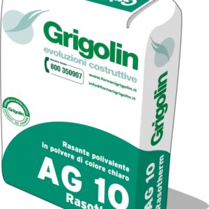 AG 10 RASOTHERM KG. 25 collante-rasante per malta "GRIGOLIN"