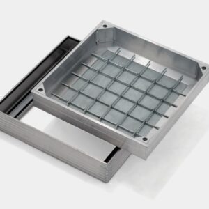 CHIUSINO ALLUMINIO RIVESTIMENTO CM. 30X30X6 est tenuta stagno